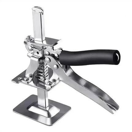 Hand Lifting Tool with Lever Height Adjustment, Squeeze Action Door and Cabinet Lifter for Solo Installs