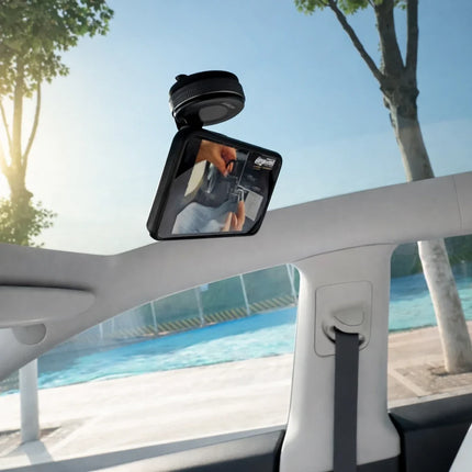 Magnetic Car Phone Holder for Navigation, Twist-Lock Vacuum Suction Base with 360 Degree Rotating Dashboard Mount