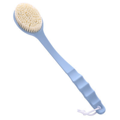 Soft Bristle Body Bath Brush, Long Handle Back Scrubber for Gentle Shower Exfoliation and Even Lather, Pink or Blue