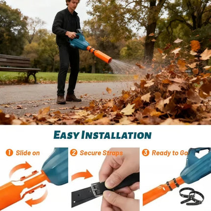 Leaf Blower Air Booster, Venturi Leaf Blower Attachment for 2 to 4 Inch Round Outlet – image 4