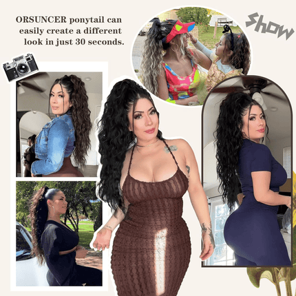 Ponytail Hair Extensions, Drawstring Ponytail Extension – image 17