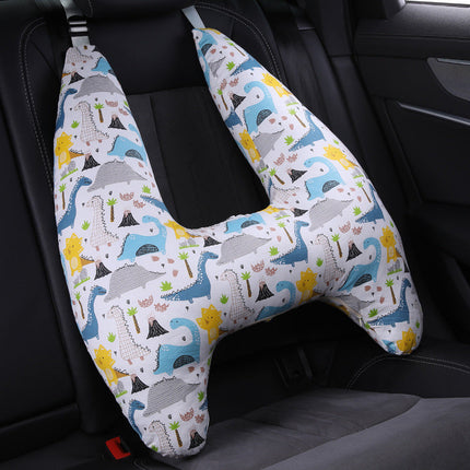 Kids Car Travel Pillow, Seat Belt Cushion with Soft Plush Padding, 14 Designs, for Children on Long Car Rides
