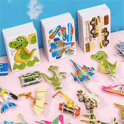 Animal Puzzle Set with Dinosaur and Airplane Designs – image 11