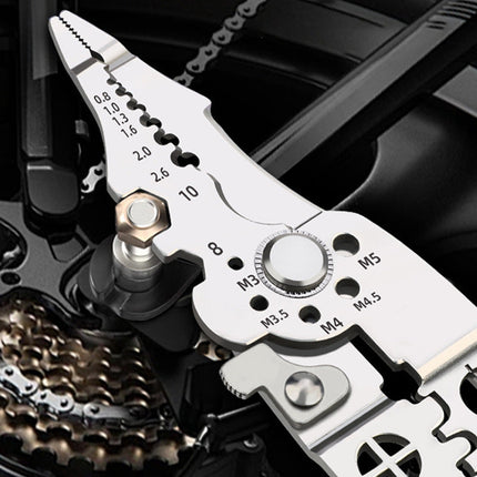 Wire Stripper Crimper and Cutter Hand Tool, 3 in 1 Cable Stripping Tool with Ergonomic Grip for Electricians and Home DIY