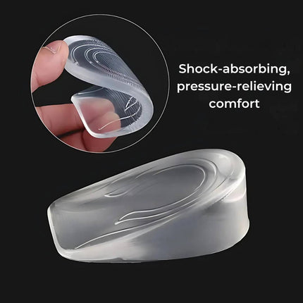 Height Increase Shoe Inserts, Shoe Lifts with Shock Absorbing Heel Cushion