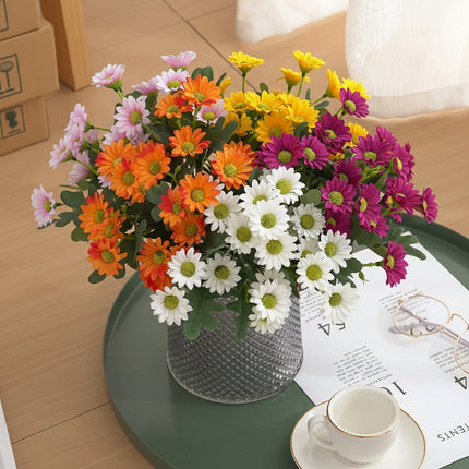 Artificial Daisy Bouquet Table Centerpiece for Home Decor | Cheerful Floral Arrangement for Special Occasions