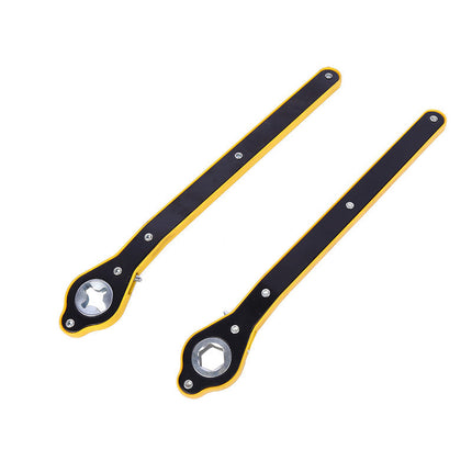 Car Jack Ratchet Wrench for Tire Changes, Cross or Hexagonal Head, Labour Saving Crank for Roadside Emergencies