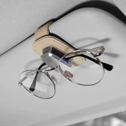Car Visor Clip Organizer for Sunglasses and Cards with Padded Interior, 2 Colour Options, for Cars and SUVs