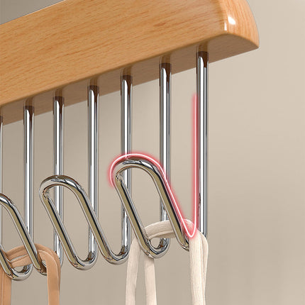 8 in 1 Wardrobe Hanger, Vertical Space Saving Closet Organizer Hook for Clothes, Belts and Ties, 2 Colors