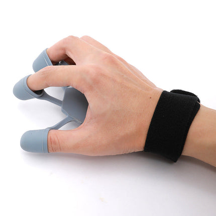 Silicone Finger Strength Trainer, Compact Portable Grip and Finger Exerciser for Climbing, Tennis and Guitar