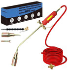 Propane Torch Weed Burner, Propane Weed Torch with Push Button Igniter, Heavy Duty Blow Torch for Ice and Snow