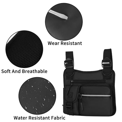 Waterproof Chest Bag with Adjustable Straps | Lightweight Crossbody Pack for Hands-Free Outdoor Travel