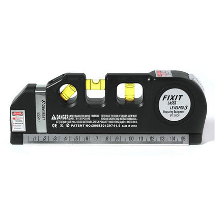 Laser Level Tape Measure Tool, 3 in 1 with Spirit Level, Distance and Angle Measuring for DIY Home Projects and Alignment