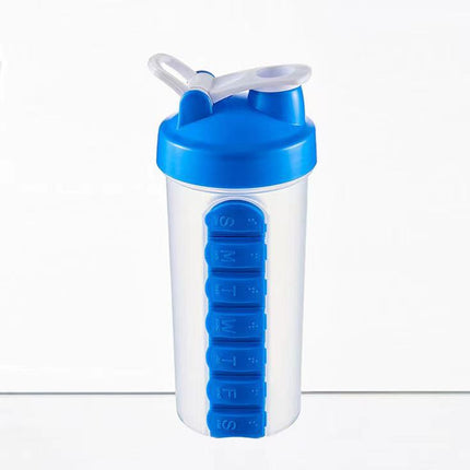 Daily Pill Organizer Water Bottle with Leak-Proof Design | Convenient Hydration for Medication Management