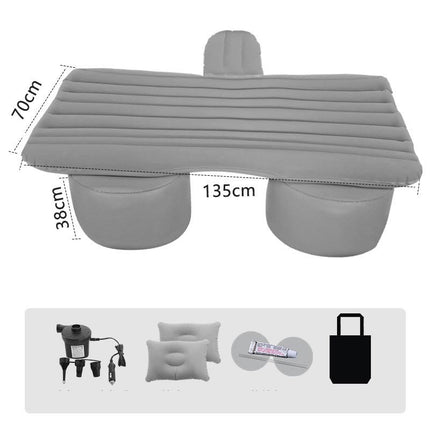 Inflatable Car Bed with Electric Pump, Puncture Resistant Air Mattress for the Back of the Car, 3 Colors, for Road Trips