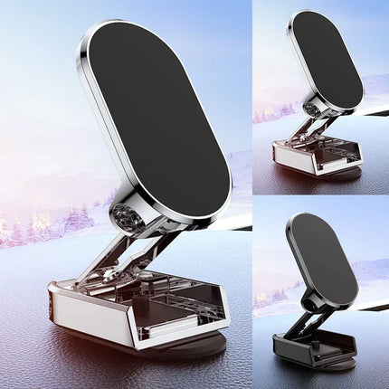 Magnetic Car Phone Holder with 360 Degree Rotation, Sets the Screen Horizontal, Vertical or Angled at Eye Level
