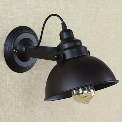 Wall Sconces, Hallway Light Fixture with Adjustable Swing Arm, Industrial Vintage Wall Light, Retro Metal Wall Lamp_05