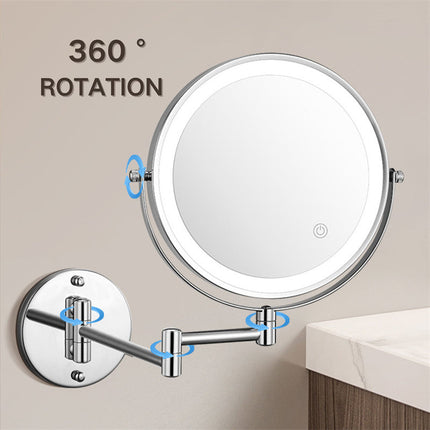 Wall Mounted Vanity Mirror with Lights, 1X 10X Magnifying Makeup Mirror – image 4