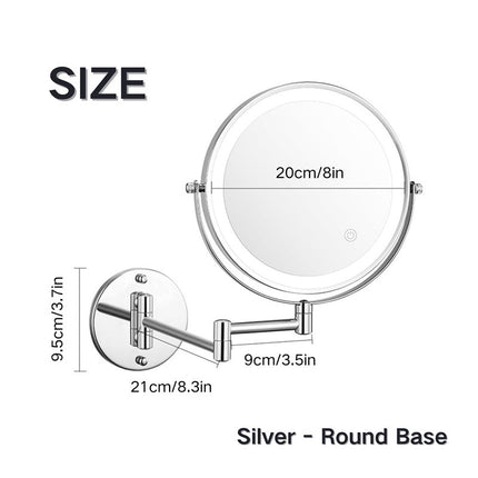 Wall Mounted Vanity Mirror with Lights, 1X 10X Magnifying Makeup Mirror – image 10