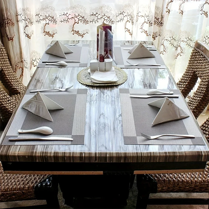 Heat-Resistant PVC Placemats | Washable Non-Slip Table Protectors for Stylish Dining