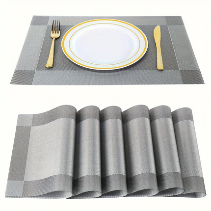 Heat-Resistant PVC Placemats | Washable Non-Slip Table Protectors for Stylish Dining