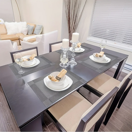 Heat-Resistant PVC Placemats | Washable Non-Slip Table Protectors for Stylish Dining