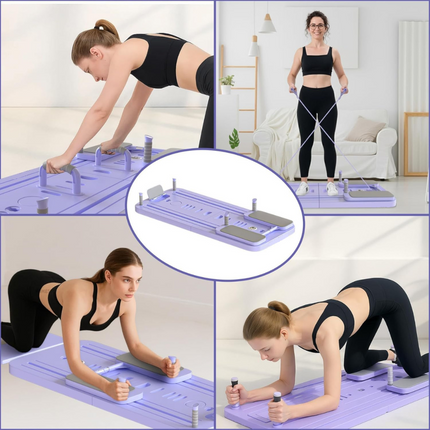 Resistance Assisted Ab Roller with Built-in Support | Core Training Tool for Home Workouts and Stability