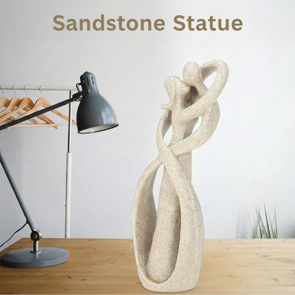 Abstract Couple Sculpture in Modern Resin for Elegant Home Decor | Timeless Love Design for Romantic Gifts