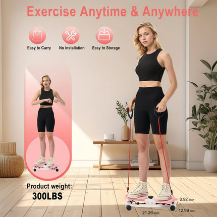 Core Training Waist Twister Board with Durable Iron Build | Compact Home Fitness Equipment for Core Strength and Balance