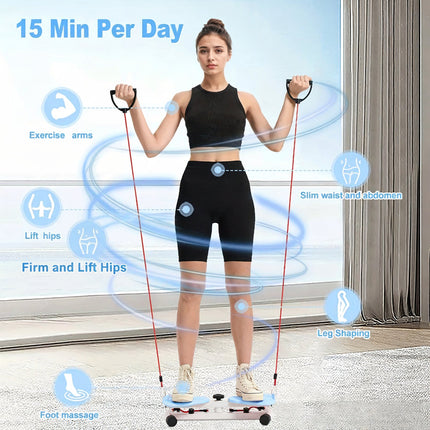 Core Training Waist Twister Board with Durable Iron Build | Compact Home Fitness Equipment for Core Strength and Balance
