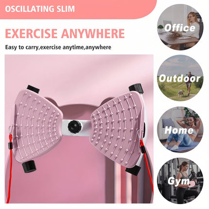 Core Training Waist Twister Board with Durable Iron Build | Compact Home Fitness Equipment for Core Strength and Balance