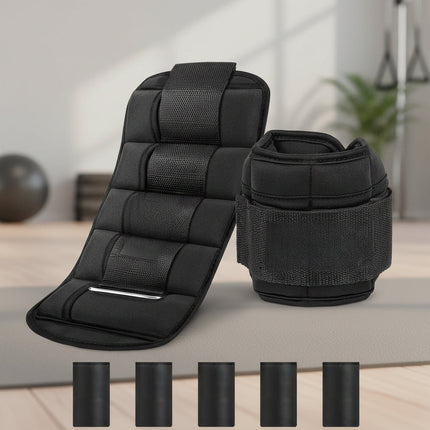Adjustable Ankle Weights for Fitness Training with Custom Resistance | Comfortable Canvas Design for Walking and Jogging