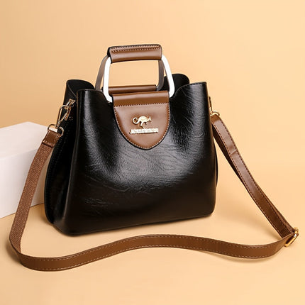 Genuine Leather Handbag Purse, Leather Shoulder Bag