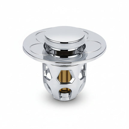 Sink Drain Stopper with Anti-Clog Basket Design | Durable Stainless Steel Plug for Easy Blocking of Hair and Debris