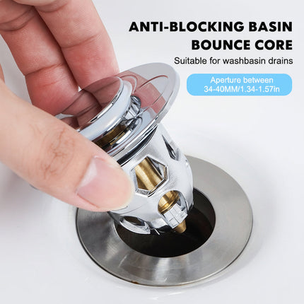 Sink Drain Stopper with Anti-Clog Basket Design | Durable Stainless Steel Plug for Easy Blocking of Hair and Debris