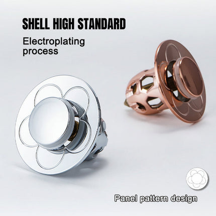 Sink Drain Stopper with Anti-Clog Basket Design | Durable Stainless Steel Plug for Easy Blocking of Hair and Debris