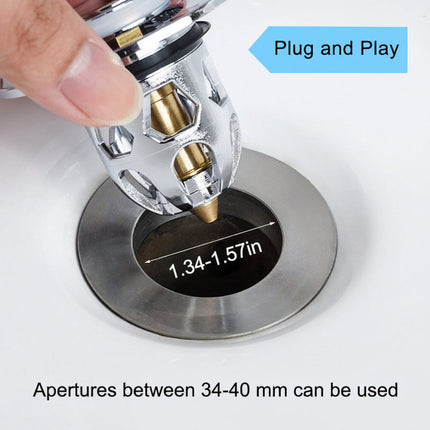 Sink Drain Stopper with Anti-Clog Basket Design | Durable Stainless Steel Plug for Easy Blocking of Hair and Debris