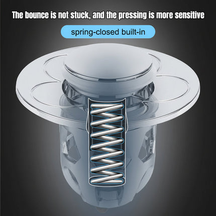 Sink Drain Stopper with Anti-Clog Basket Design | Durable Stainless Steel Plug for Easy Blocking of Hair and Debris