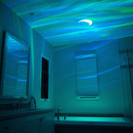 Aurora Light Projector with Remote Control for Soothing Atmosphere | LED Galaxy Lamp for Relaxation and Ambiance