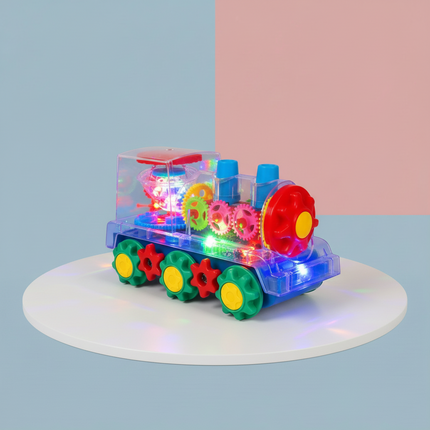 Light Up Musical Toy Train with Automatic Movement | Engaging Fun for Active Learning and Motor Skills