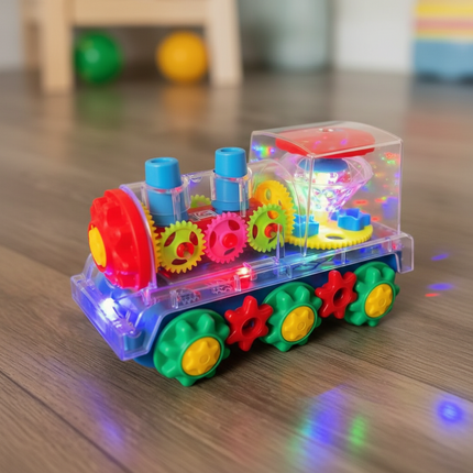 Light Up Musical Toy Train with Automatic Movement | Engaging Fun for Active Learning and Motor Skills