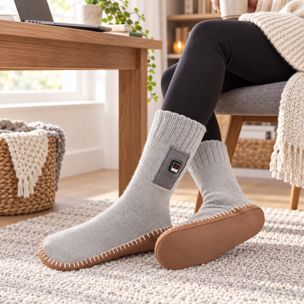 Electric Heated Socks, Thermal Socks with Adjustable Heat, Moisture Wicking Warming Socks for Winter_01