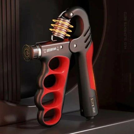Adjustable Grip Strengthener with Electronic Counter | Durable Hand Exerciser for Strength & Recovery 1