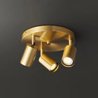 Adjustable Multi-Head Ceiling Light with Brass Detailing | Modern Indoor Fixture for Customizable Illumination 0