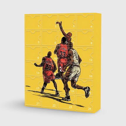 Basketball Advent Calendar Collectible Figure Set with Daily Surprises | Fun Countdown Gift for Sports Fans