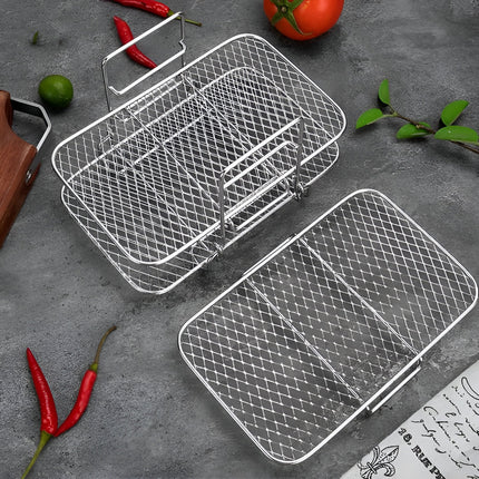 Stackable Air Fryer Rack with Open Airflow Design | Multi-Tier Cooking Tray for Organized Meal Preparation