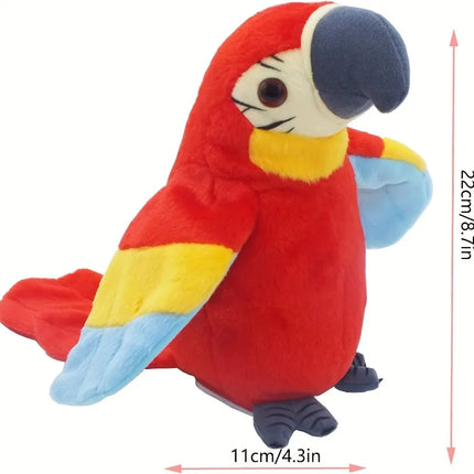 Animated Macaw Parrot Plush Toy with Record & Speak Feature | Interactive Stuffed Animal for Engaging Learning Fun 3