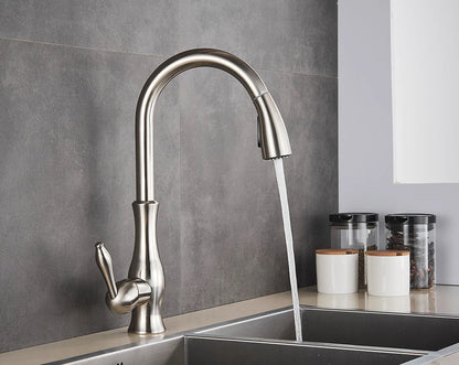 Anton Collection | Kitchen Faucet with Retractable Sprayer | Modern Design for Enhanced Functionality 1