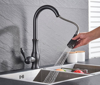 Anton Collection | Kitchen Faucet with Retractable Sprayer | Modern Design for Enhanced Functionality 3