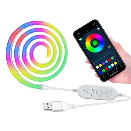 Neon Rope LED Strip Lights with App Control | Customizable RGB Accent Lighting for Home and Gaming